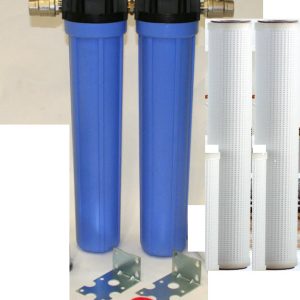 Patronfilter Paket 2 st 20" filterhus, 2 st aktivt kolpatroner