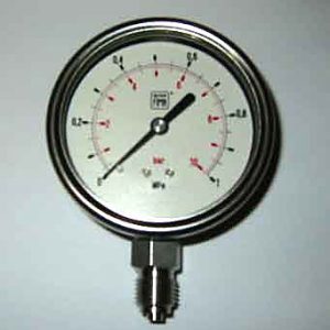 Manometer rostfri 0-10 bar Diam 63 mm