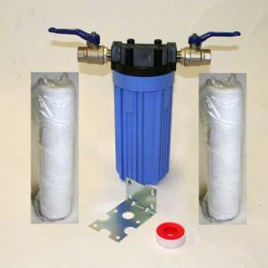 Patronfilter Paket 1 st 10" filterhus, garnlindad patron